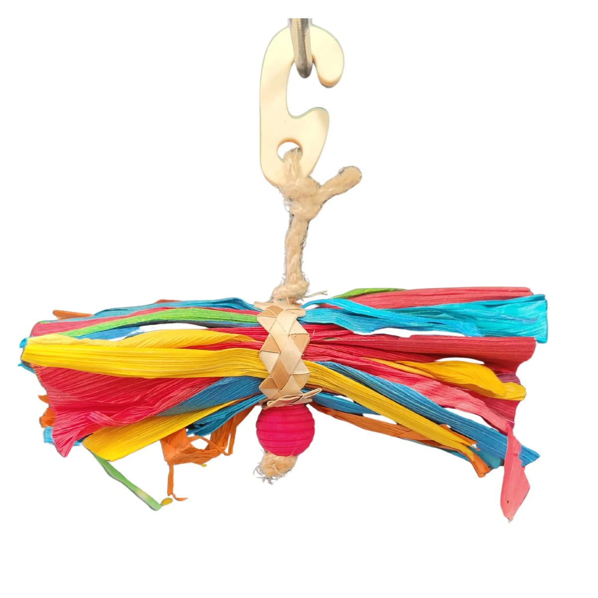 Coloured Bow Bird Toy