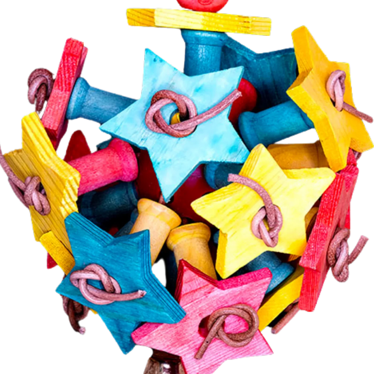 Coloured Stars Bird Toy