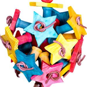 Coloured Stars Bird Toy
