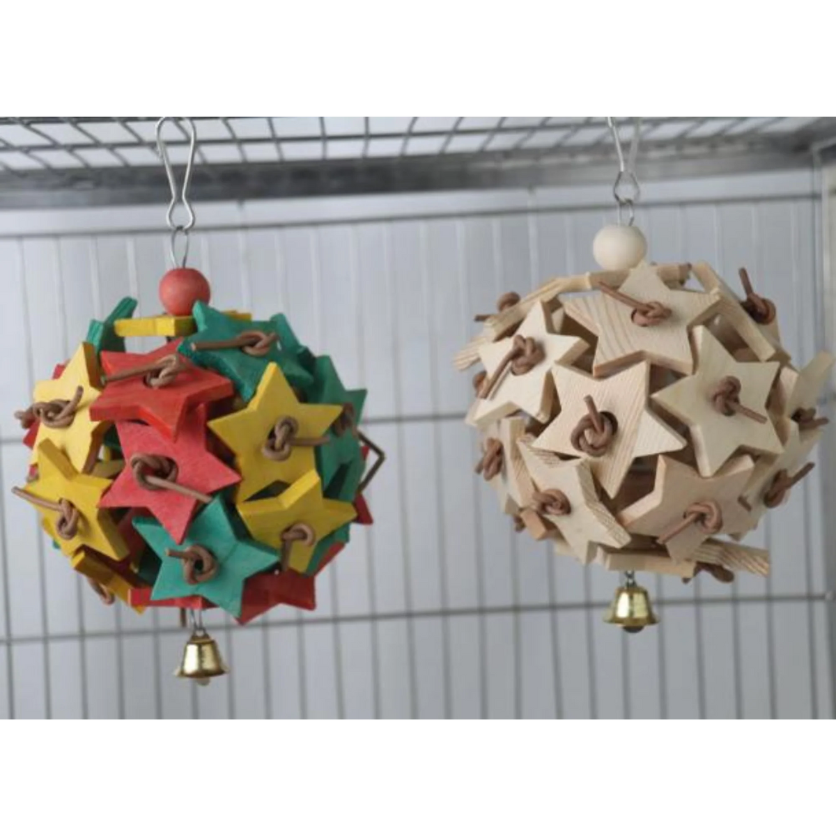 Coloured Stars Bird Toy