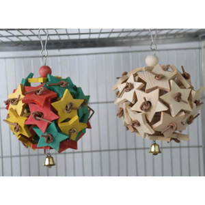 Coloured Stars Bird Toy