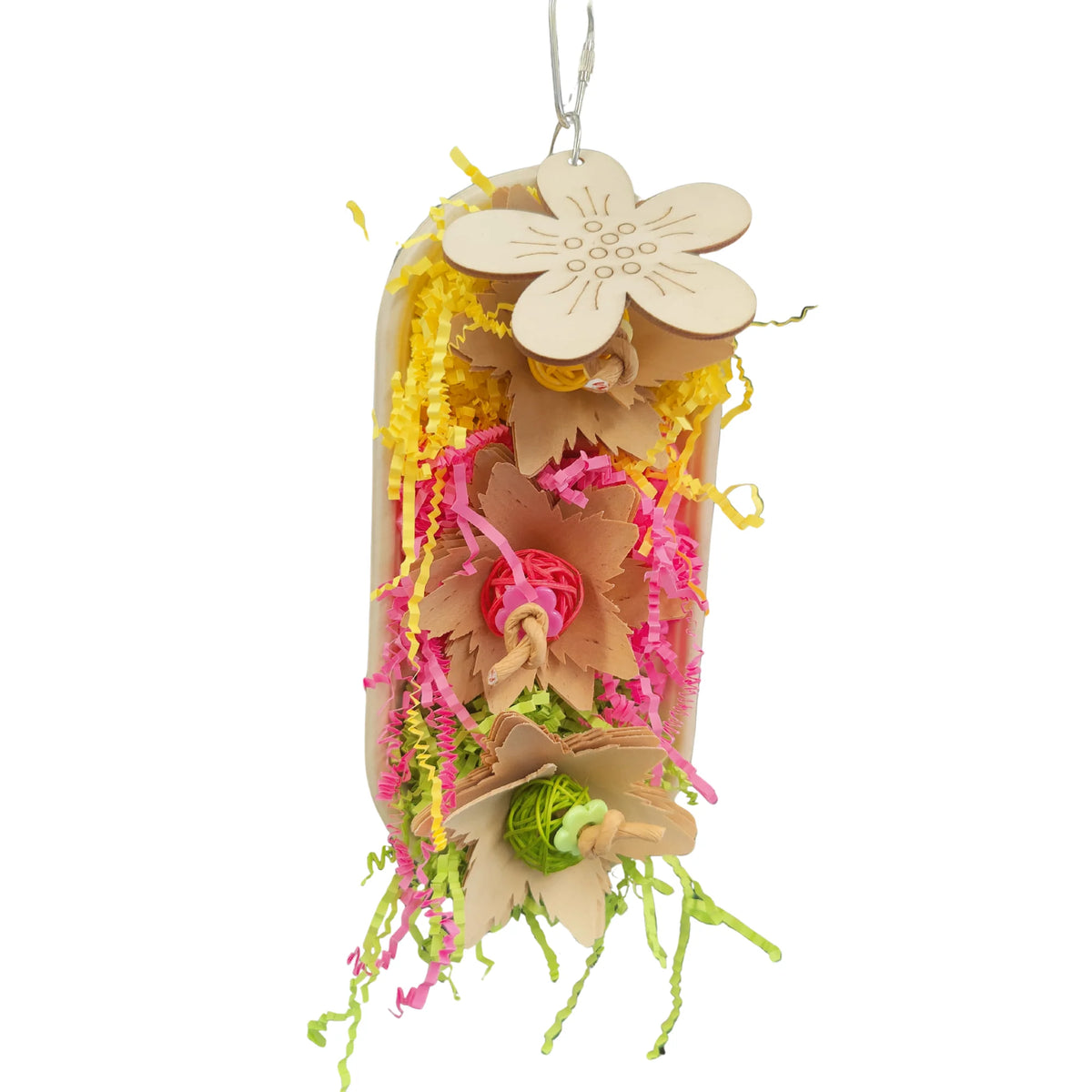 Container of Flowers Bird Toy