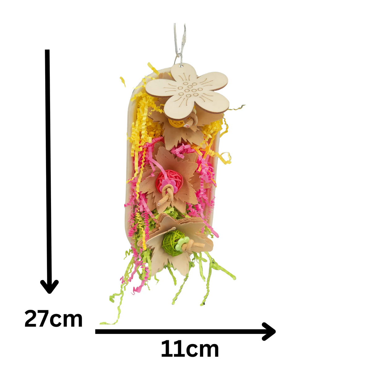 Container of Flowers Bird Toy