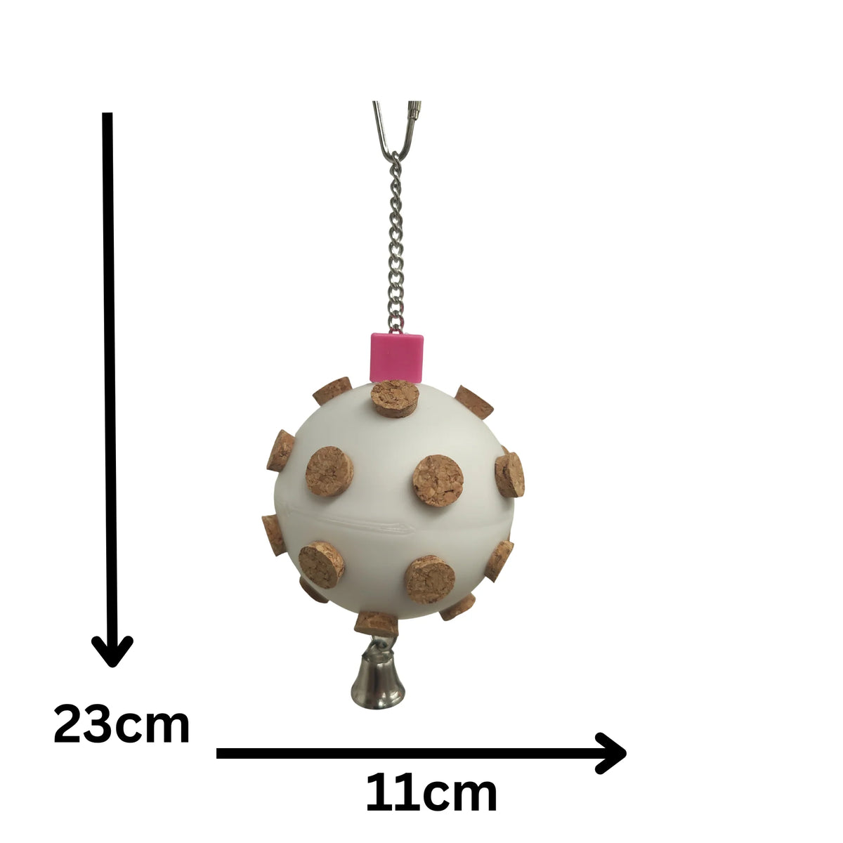 Cork Ball Bird Toy