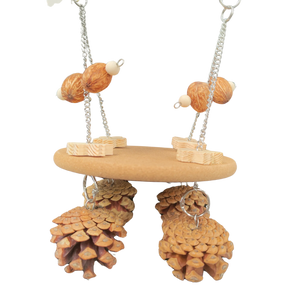 Cork Pine Platform Bird Toy