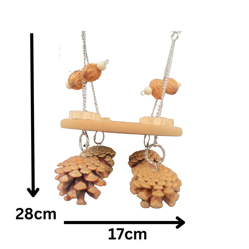 Cork Pine Platform Bird Toy