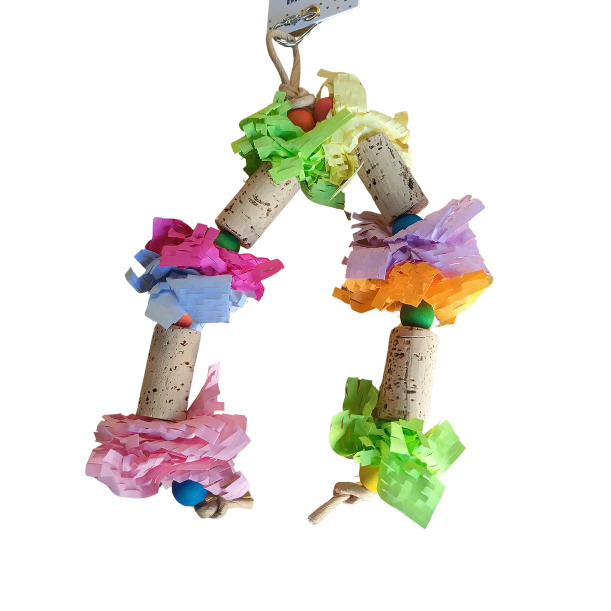 Cork Waffle Bird Toy