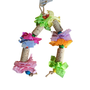 Cork Waffle Bird Toy