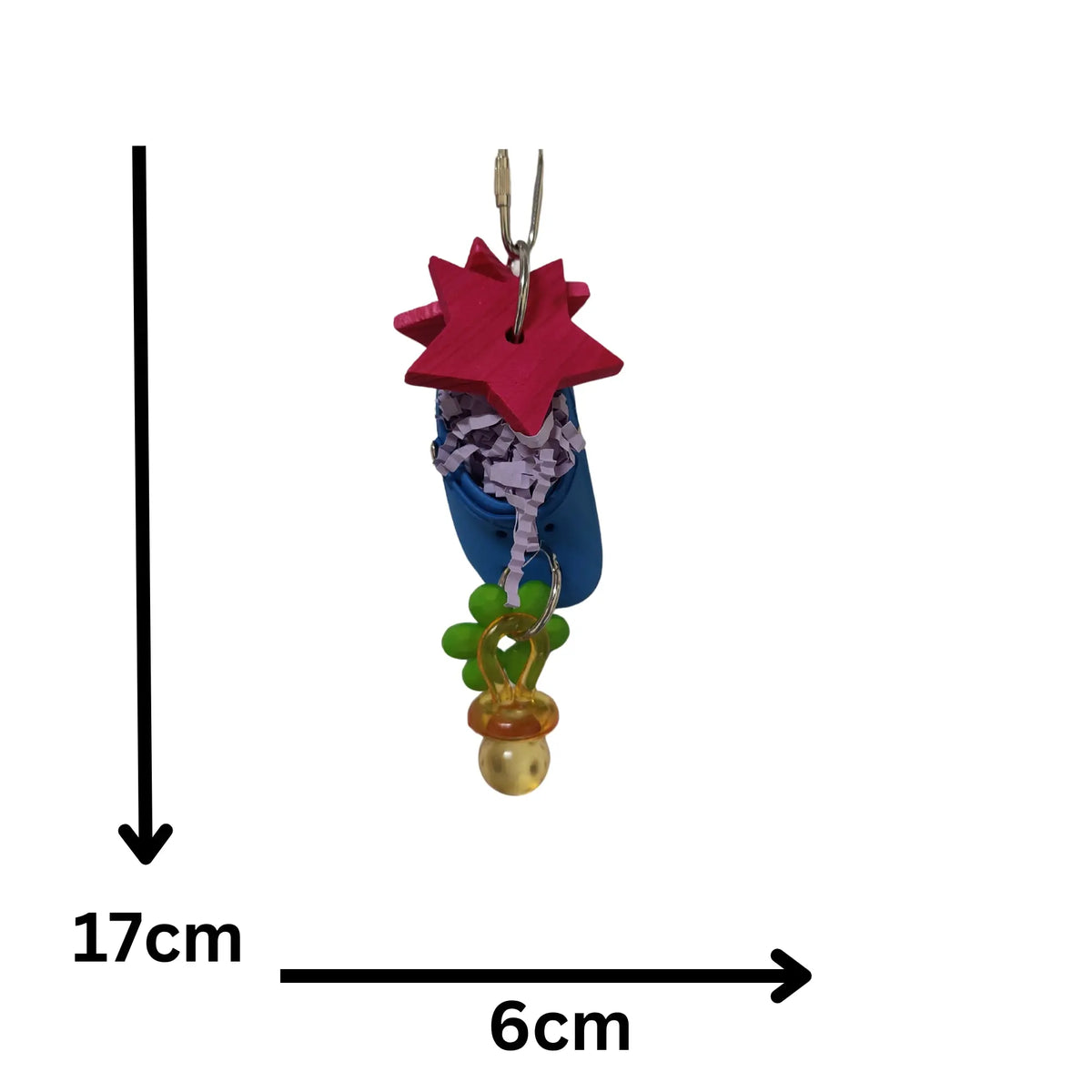 Croc with Stars Bird Toy