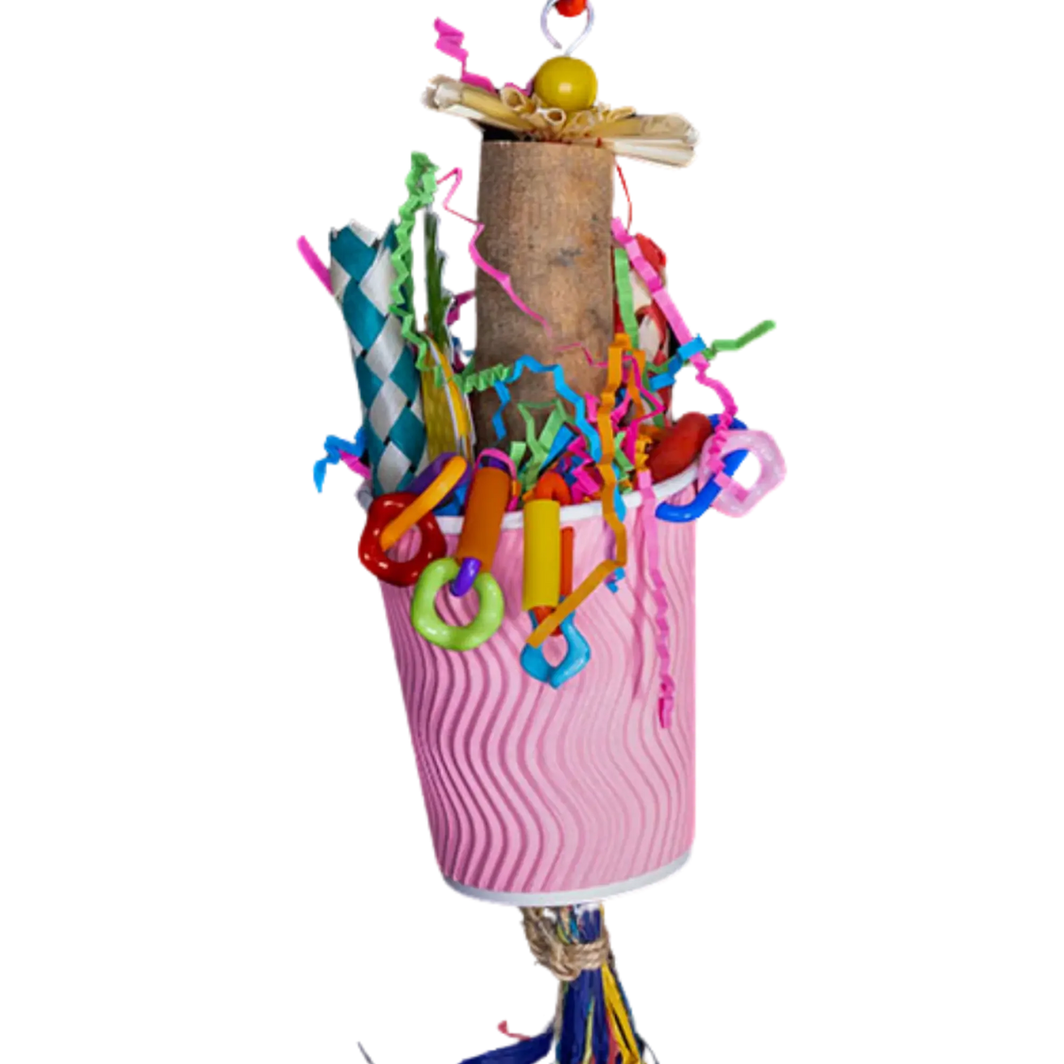 Cup of Goodies Bird Toy