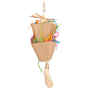 Double Cardboard Cups Bird Toy