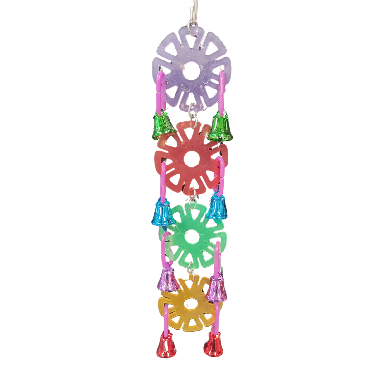 Discs and Bells Bird Toy