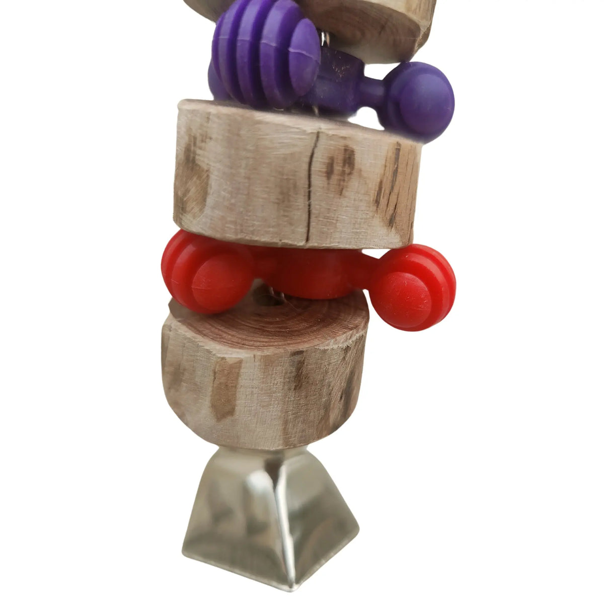 Double Six with a Cow Bell Bird Toy