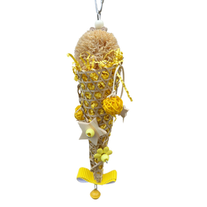 Dressed Cone Bird Toy