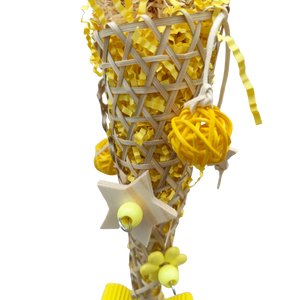 Dressed Cone Bird Toy