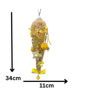 Dressed Cone Bird Toy