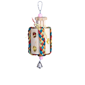 Filled Wood Roll Bird Toy