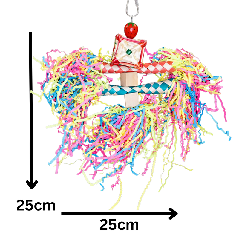 Filled Finger Traps Bird Toy