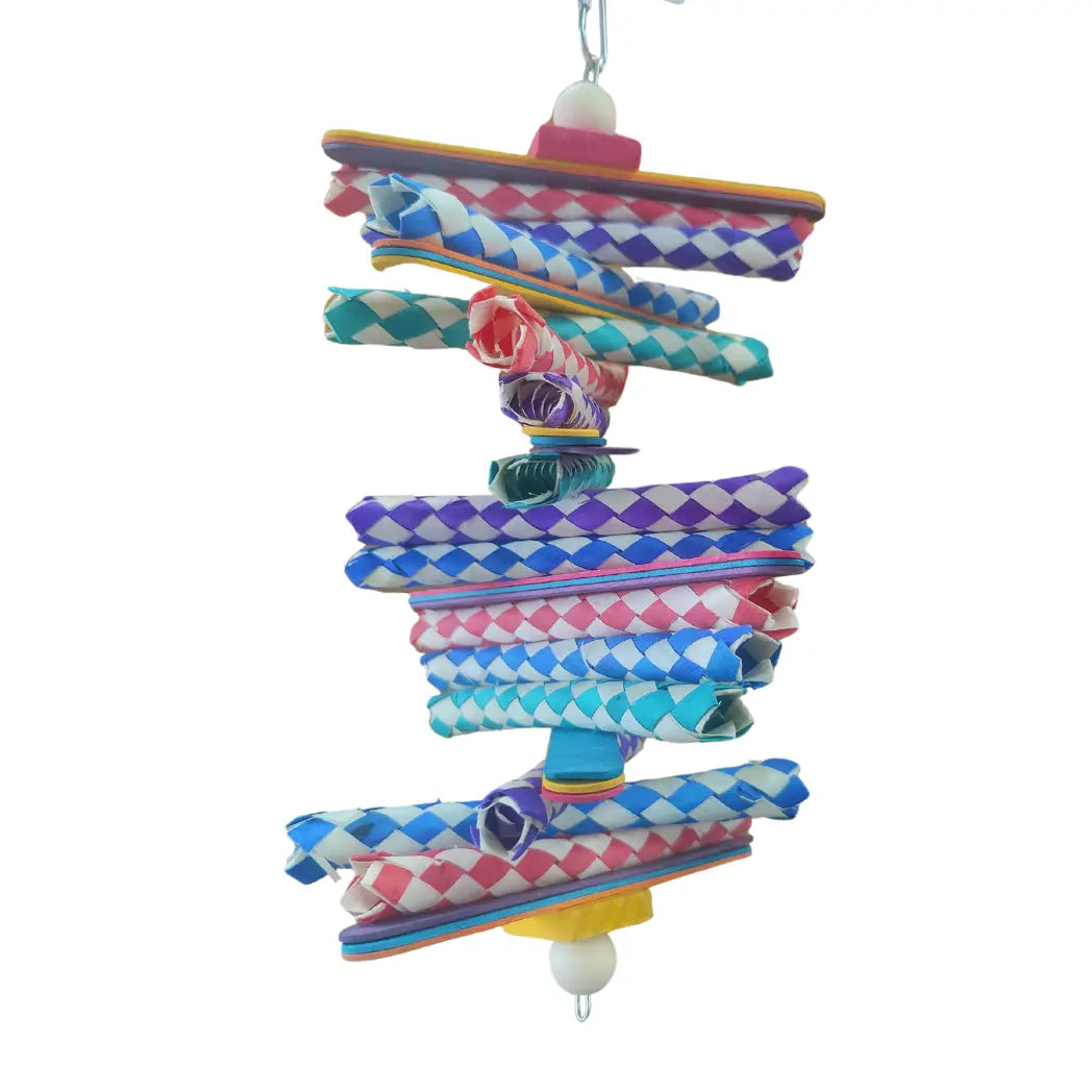 Finger Trap Stack Bird Toy