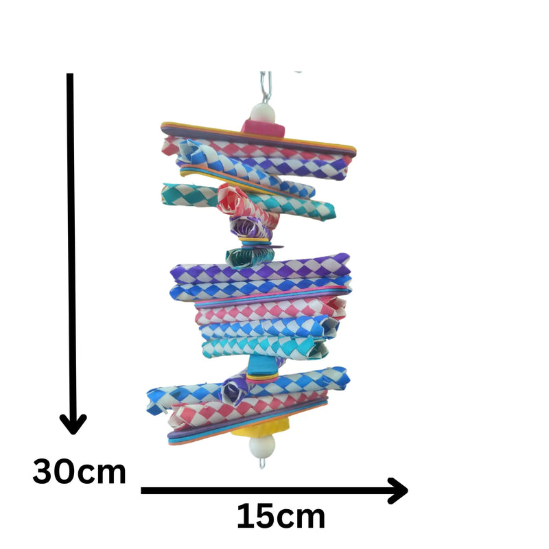 Finger Trap Stack Bird Toy