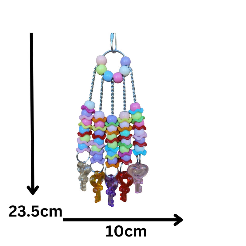 Five Fun Keys Bird Toy