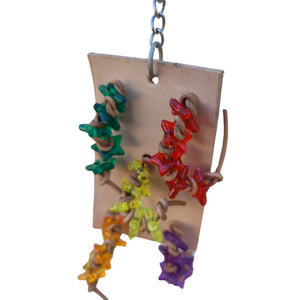 Five Lots of Leather Knots Bird Toy