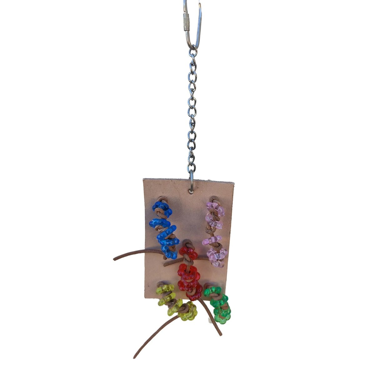 Five Lots of Leather Knots Bird Toy