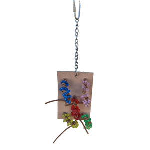 Five Lots of Leather Knots Bird Toy