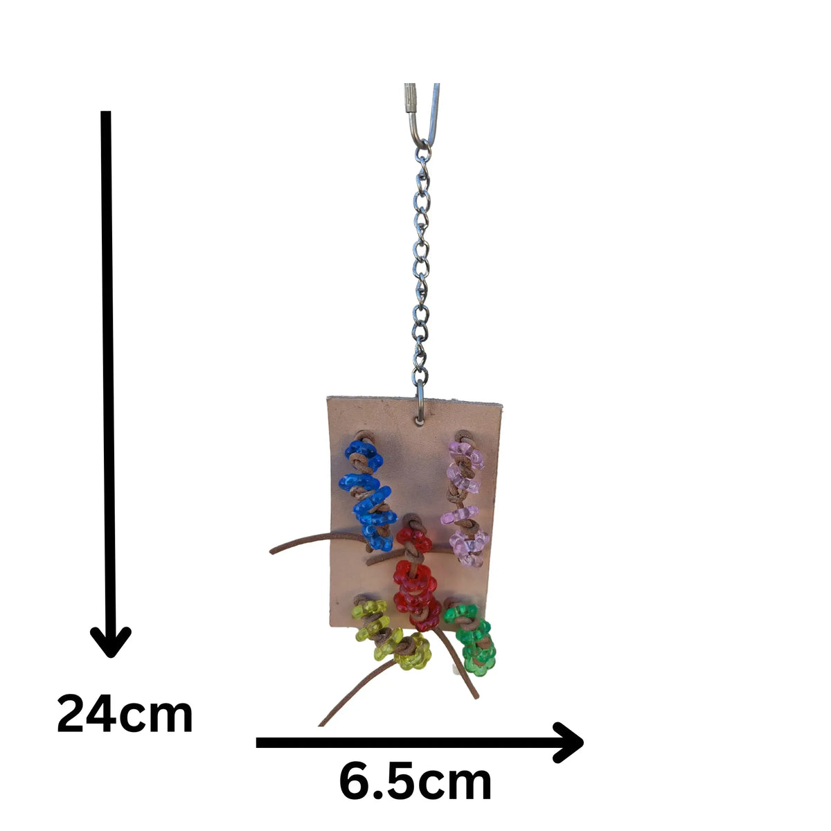 Five Lots of Leather Knots Bird Toy