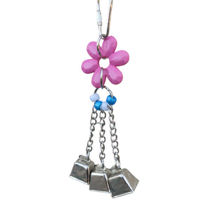 Flower with 3 Cow Bells Bird Toys