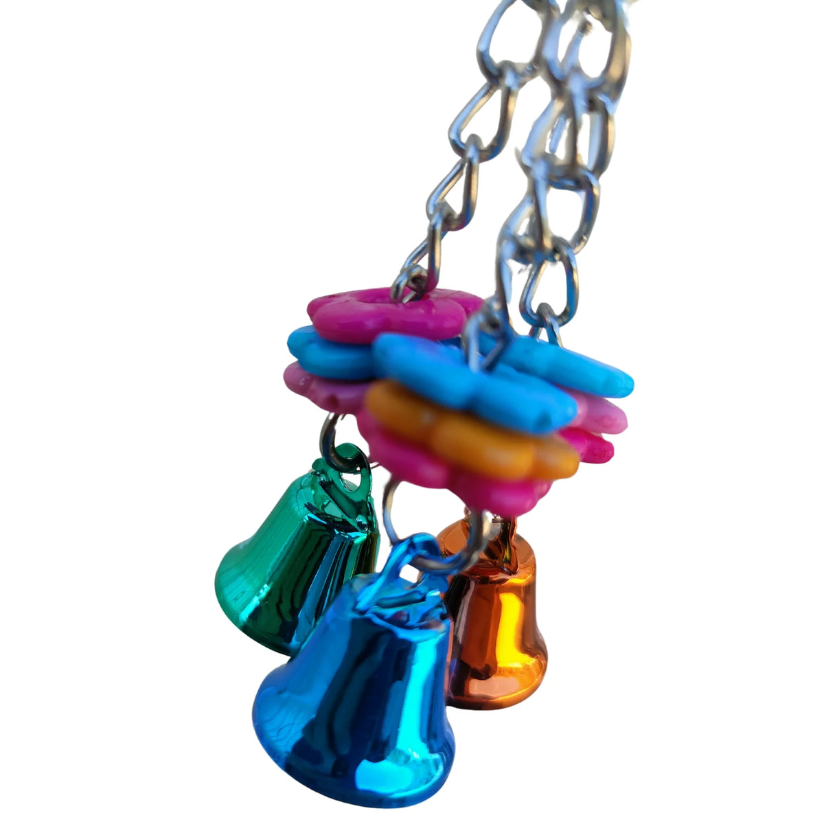 Small Flowers and Bells Bird Toy