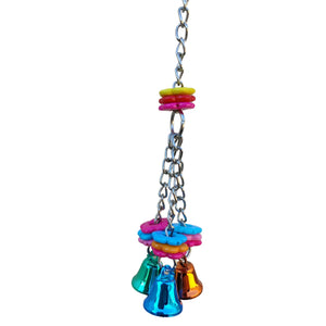Small Flowers and Bells Bird Toy