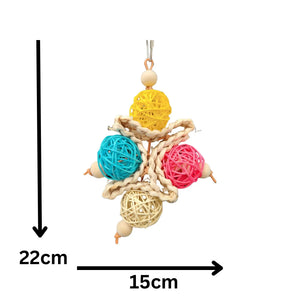 Four Cane Balls bird Toy