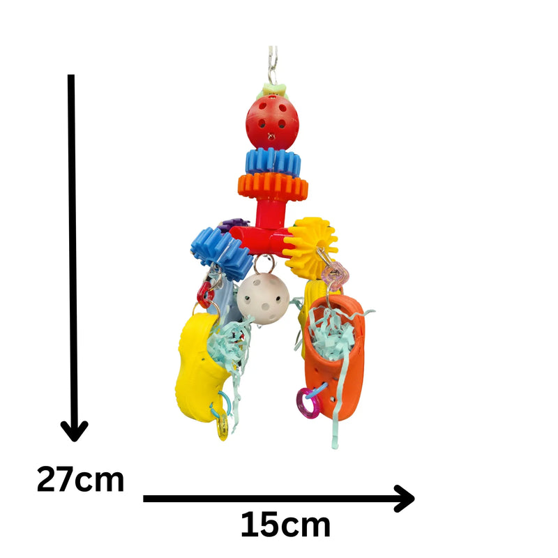 Four Crocs Bird Toy