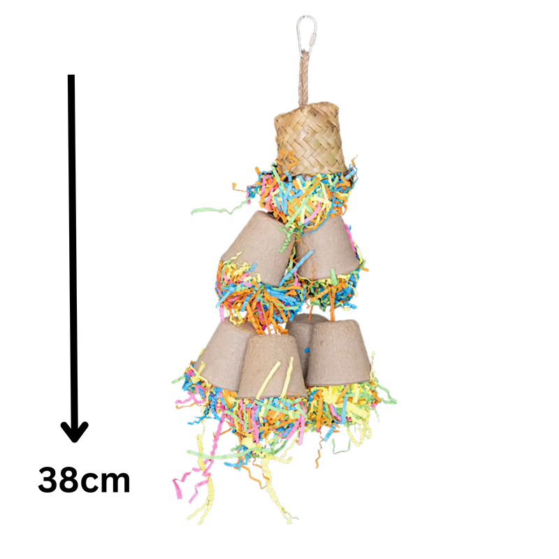 Fun Filled Cascading Cups Bird Toy