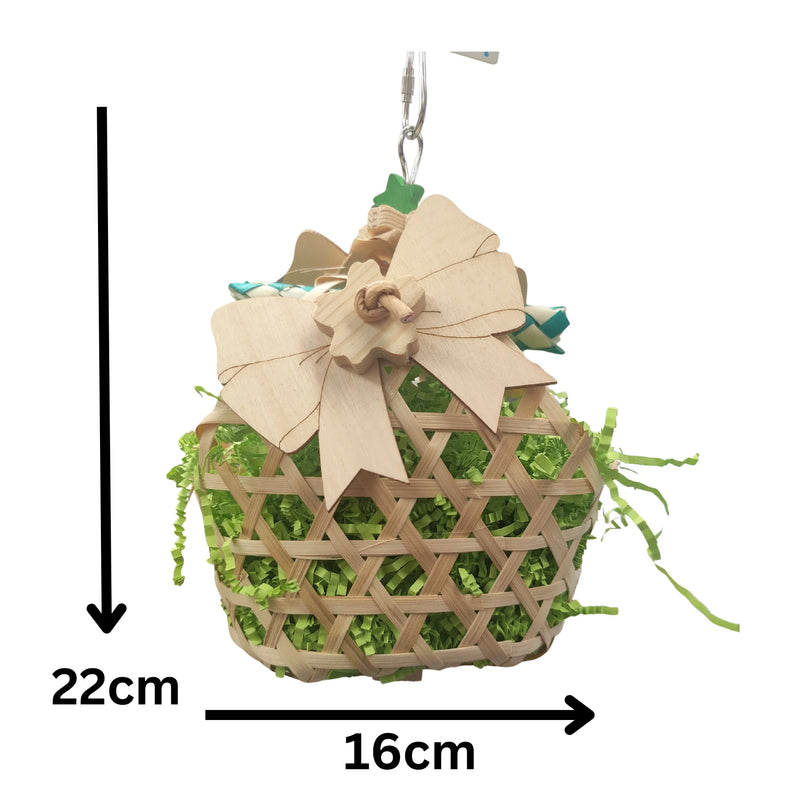 Green Basket Bird Toy