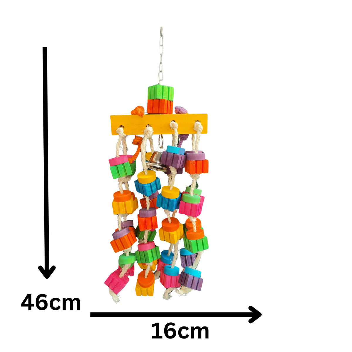Groovy Dangle Blocks Bird Toy