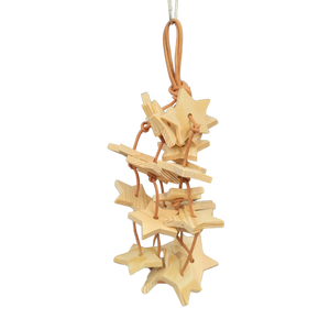 Hanging Wooden Stars Bird Toy