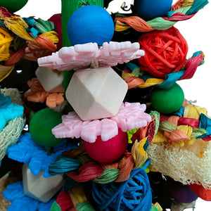Hanging Snowflakes and Beads Bird Toy