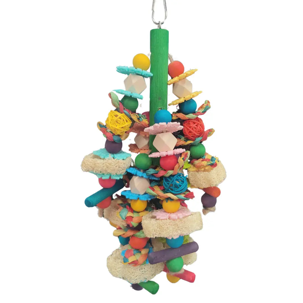 Hanging Snowflakes and Beads Bird Toy