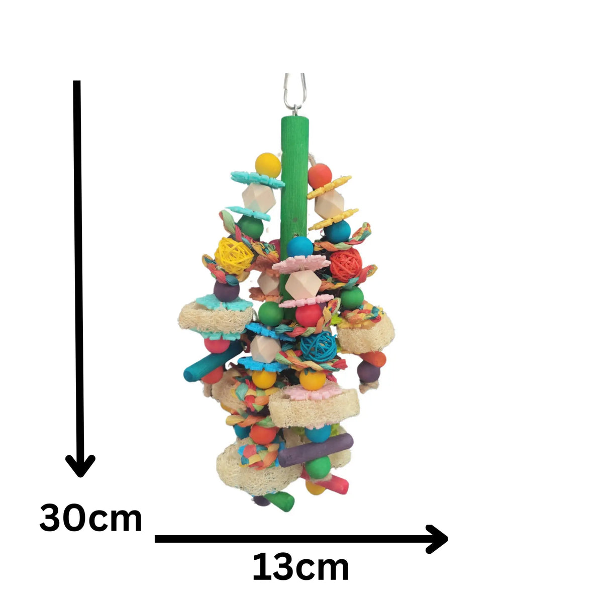 Hanging Snowflakes and Beads Bird Toy