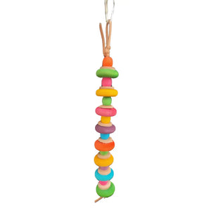 Hanging Wood Beads Bird Toy