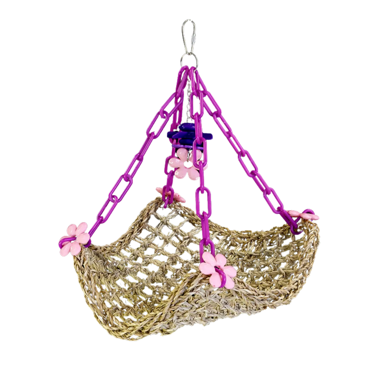 Large Hanging Mat with Flowers Bird Toy