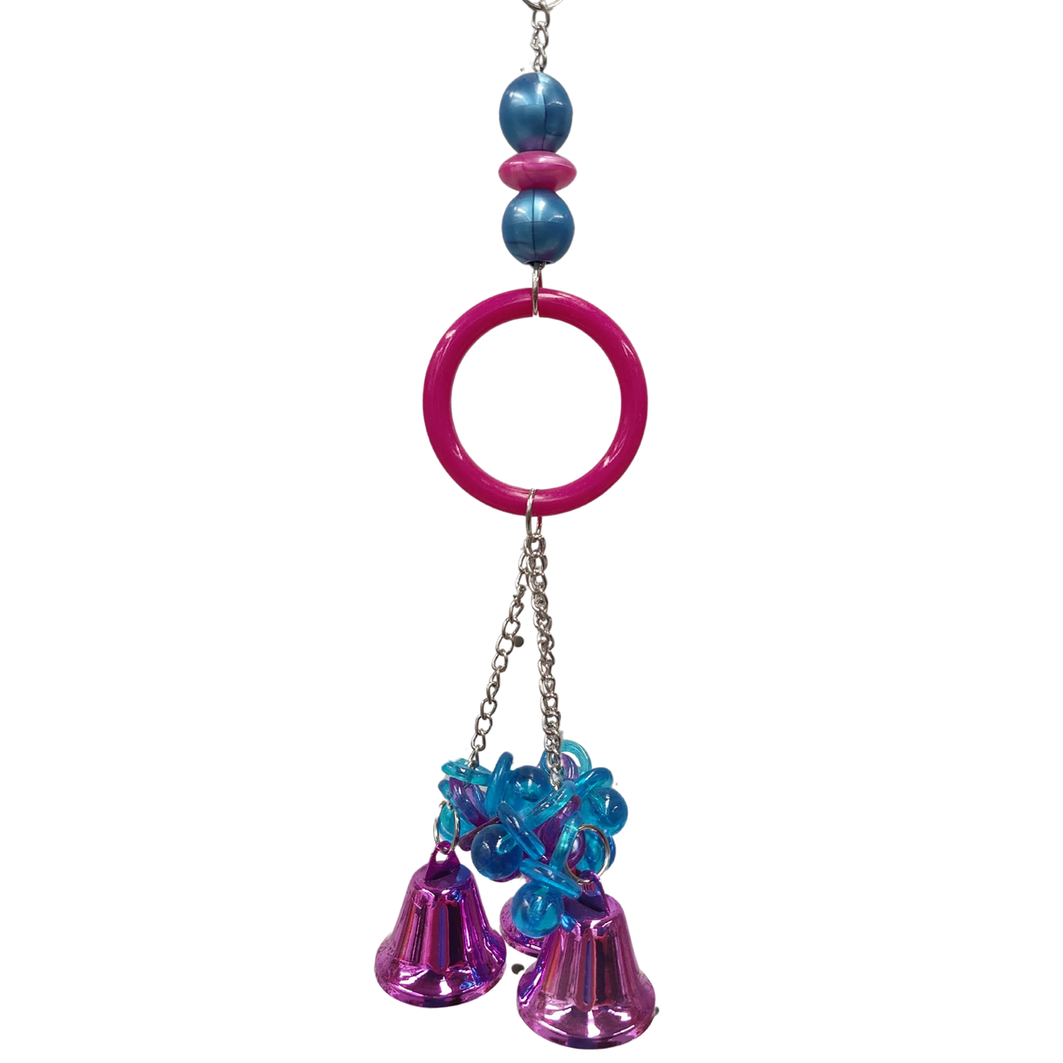 Large Ring Bells and Dummies Bird Toy
