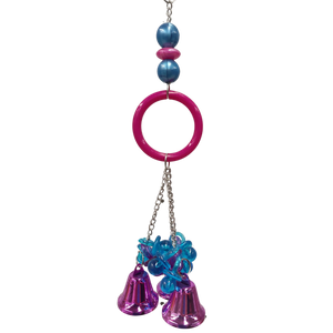 Large Ring Bells and Dummies Bird Toy