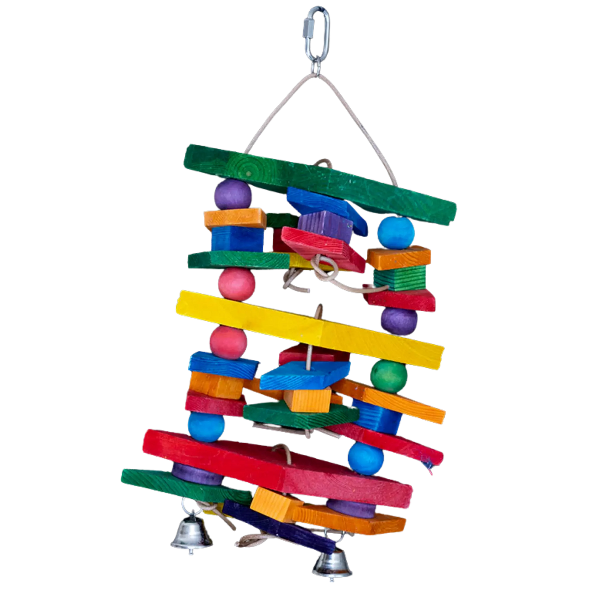 Large Wood Diamond Bird Toy