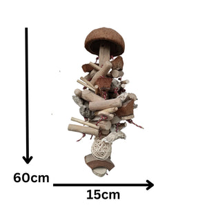 Large Coconut Chew Bird Toy