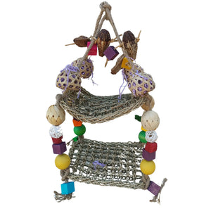 Large Double Mat Swing Bird Toy