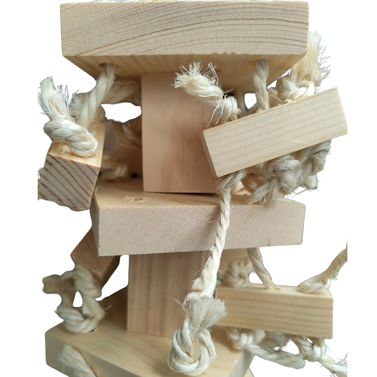 Large Natural Wood Blocks Bird Toys