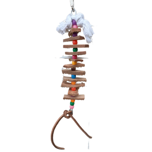 Leather Bits Bird Toy